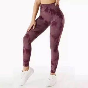 Vêtements de sport de haute qualité Leggings de fitness de sport personnalisés taille haute Compression douce bout à bout séchage rapide Yoga Leggings pour femmes - Product Image 3
