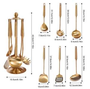 Ustensiles de service alimentaire Couverts Argenterie Table en acier inoxydable or poli Hôtel ware Restaurant Alimentaire Couverts Ensemble - Product Image 2