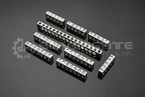 High Quality Electrical Brass <b>Block</b> Bar Brass Neutral Link PCB Terminal for Power Distribution System Link Bus bar - Product Image 4