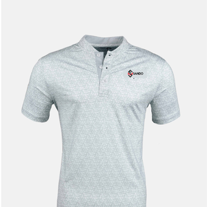 เสื้อโปโลสำหรับผู้ชายเสื้อกอล์ฟสีขาวพิมพ์ลายเต็มตัวเสื้อยืดแฟชั่นพิมพ์ลายได้ตามต้องการ - Product Image 6