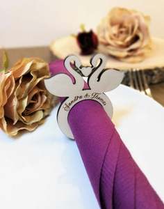 New modern Brown <b>Wooden</b> <b>Napkin</b> <b>Ring</b> Hand-painted Log <b>Napkin</b> Buckle <b>Rings</b> Ak <b>Napkin</b> <b>Ring</b> Kitchen Decor Rope Farmhouse tissue - Product Image 4