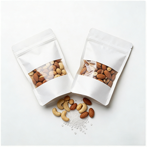 Sachet Doypack en papier couché de qualité alimentaire avec impression numérique, biodégradable et résistant à l'humidité pour l'emballage en gros de riz - Product Image 1