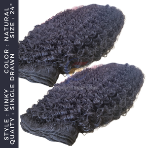 Extensions de cheveux vierges Remy 100% humains, texture personnalisée, mèches de cheveux indonésiennes de luxe à double trame, bouclées et crépues - Product Image 5