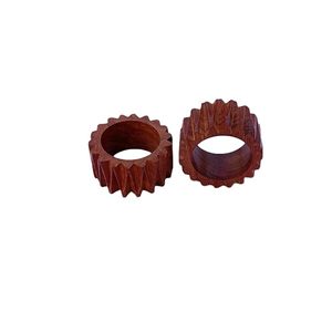 Servilletero de madera de diseño moderno para decoraciones de mesa de cena en ocasiones especiales como fiestas, bodas, vacaciones de Navidad - Product Image 4