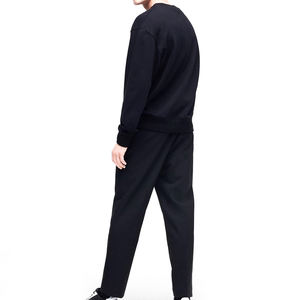 Ensemble de survêtements de sport à manches longues décontractés de qualité supérieure personnalisés survêtements en coton à capuche conception de haut à motif solide - Product Image 2