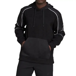 Sudadera con capucha de algodón para hombre Sudadera con capucha de algodón de alta calidad Reflector de ropa deportiva de dos piezas y sudaderas con capucha - Product Image 1