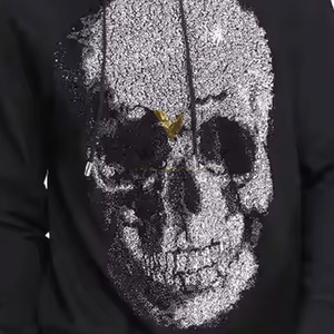 Sweat-shirts pour hommes en strass de la meilleure qualité, couleur unie, légers - Product Image 6