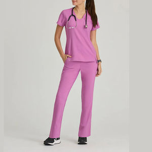 Custom Logo Scrub Medical Uniforms V-Neck Uniform Top <b>Nurse</b> Scrub <b>T</b> <b>Shirt</b> - Product Image 5