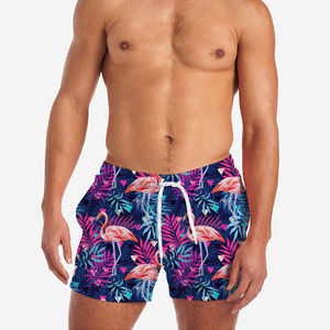 Short de plage de bain anti-rides pour hommes slips de bain personnalisés à séchage rapide sublimés maillots de bain d'été Service OEM solide disponible - Product Image 5