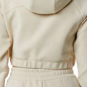 Ropa de calle con logotipo personalizado, sudadera de mujer, pulóver, sudaderas con capucha de gimnasio, Sudadera corta para mujer, conjunto de Top corto informal con capucha para mujer - Product Image 6