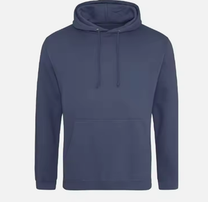 Wholesale New Design Custom Printing Men's <b>Oversized</b> <b>Fleece</b> Hoodies Cut and Sew Black Cotton Pullover <b>Hoodie</b> - Product Image 6