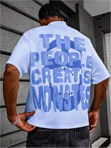 Camiseta con estampado personalizado Unisex, Camiseta holgada con estampado gráfico, camiseta gráfica de gran tamaño, ropa de calle, Camiseta con estampado de calavera para hombres y mujeres - Product Image 3