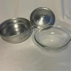 Plato para Servir de Acero Inoxidable |   Diseño Elegante para Cenas Familiares y Fiestas - Product Image 3