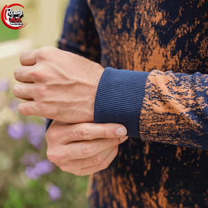 สเวตเตอร์มาลิบูใส่ได้ทั้งชายและหญิง, เสื้อกันหนาวมาลิบูแบบสวมหัวคอกลมผ้าหนาสีเขียวปรับแต่งได้ - Product Image 4