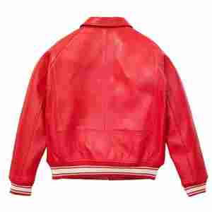 Veste en cuir Avirex pour homme, en cuir de vache véritable, style vintage, édition limitée, fermeture éclair épaisse pour l'hiver - Product Image 3