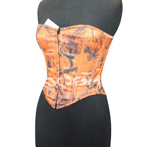 Corsé Estampado de Poliéster Satinado de Calidad Premium con 26 Varillas de Acero Dobles - Product Image 3