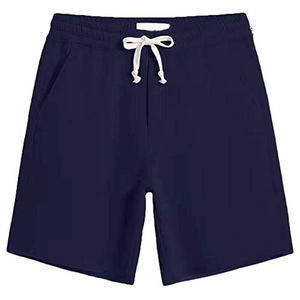 <b>Mens</b> Cotton Athletic Workout Gym Sweat <b>Shorts</b> Elastic Waist Casual <b>Lounge</b> Fleece Jogger Pockets Solid Customizable OEM Canvas - Product Image 3