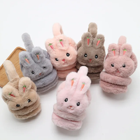 Vente en gros d'oreillettes en fourrure douce et moelleuse, tendance et élégante, pour un usage régulier en hiver, adaptées aux enfants, unisexe, 100% polyester, personnalisables