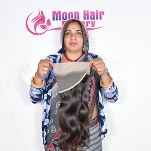 Proveedor y distribuidor de la mejor calidad, extensiones de cabello humano Remy natural sin procesar, con ondas frontales, fabricadas en India - Product Image 6