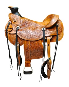 Juego de sillas de montar de cuero genuino de calidad superior para Western Endurance y English Racing Horse Riding Essentials - Product Image 6