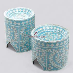 Support à gâteau artisanal en nacre pour la présentation de desserts du Ramadan et la décoration de table à la maison, en provenance du Vietnam - Product Image 2