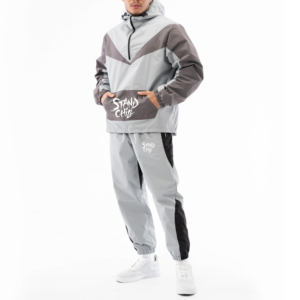 Conjunto deportivo ligero de chaqueta y pantalón con cremallera para hombre, ideal para correr, entrenar y uso casual. - Product Image 1