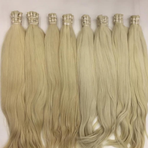 Cabello humano vietnamita Rubio a granel, procesamiento ruso, técnica eslava, virgen, textura suave y sedosa, listo para enviar, Exportación de fábrica - Product Image 5
