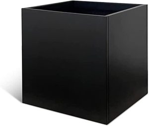 Galvanized Steel Planter Box Black Metal Planter Large Square Indoor Outdoor Planters