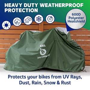 Telo Copribici Impermeabile per Bici da Strada, Bici per Bambini, BMX e Cruiser per Conservazione Esterna - Product Image 3