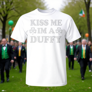 Camiseta Kiss Me Im A Duffy Irish Family con apellido para hombres, mujeres, niños y adolescentes - Product Image 3