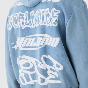 Nouvel arrivage de sweats à capuche stylés pour hommes, hiver, séchage rapide, respirants, délavés à l'acide, avec logo et taille personnalisés, confortables et motifs solides - Product Image 2