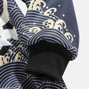 Sweats à capuche surdimensionnés pour hommes de qualité chaude hiver solide grande taille sweats à capuche en vrac plaine coton Sublimation pour l'hiver - Product Image 4