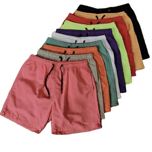 Calzoncillos bóxer de rayas de poliéster y algodón tejido de tiro alto para hombre OEM ODM Yearn teñido con cintura elástica pantalones transpirables de ajuste holgado - Product Image 5