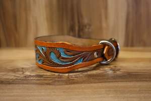 Recién llegado, herramientas occidentales pintadas a mano, collar de perro de cuero tallado, fabricante a granel personalizado, diseño indio superior - Product Image 3