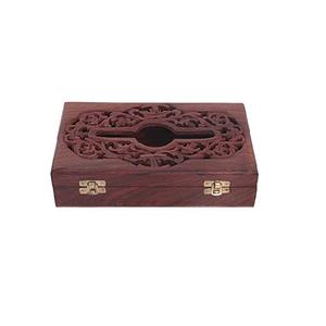 Belle qualité couleur blanche en bois boîte à mouchoirs couverture taille personnalisée boîte à mouchoirs à la main décorative en gros boîte à mouchoirs en bois - Product Image 2