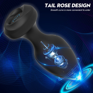 Vibromasseur anal rechargeable à 10 fréquences avec télécommande pour hommes et femmes - Product Image 4