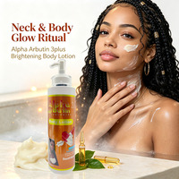 Lotion Corporelle Éclaircissante Action Rapide Alpha Arbutin Gluta Réduit les Taches Terne Hydratation Profonde pour Peaux Abîmées par le Soleil