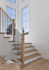 Caja contemporánea Newel Hard Maple Newel 4075 Piezas de escalera de madera maciza Escalera Bacony Balaustre Barandilla Newel Post - Product Image 6