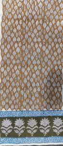 Ligero 100% algodón tradicional bloque de mano bufanda impresa Jaipur bufanda hecha a mano Boho Chic hecho a mano étnico suave bufanda de algodón - Product Image 3