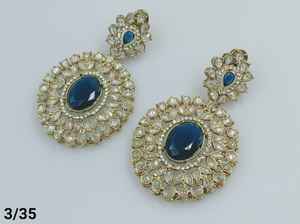 Latest Designer Indian Wholesale Jewelry of Jhumka Kundan <b>Earrings</b> New Collections for Women's Stylish <b>Earrings</b> Collection 2024 - Product Image 2