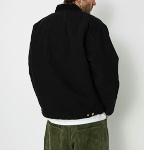 Veste de travail pour homme en toile lourde de mécanicien de travailleur en sergé d'approvisionnement d'usine de logo personnalisé - Product Image 5