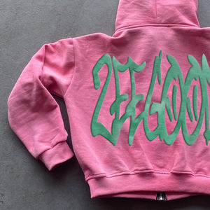 Sudadera con Capucha Extra Grande para Hombre, Personalizable, 100% Algodón Grueso, con Logotipo Bordado, de Alta Calidad, para Invierno, Talla Grande - Product Image 5