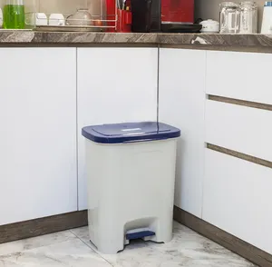 Rectangle Plastic Rubbish Bin New Recycle Bin Plastic 25L Inner Basket with Pedal Eco-friendly Home Dustbin Vietnam Supplier