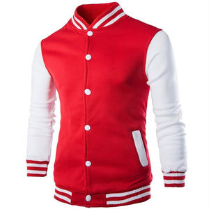 Chaqueta de béisbol para hombre, diseño de moda, vino rojo, ajustada, chaqueta universitaria, elegante, chaqueta universitaria con soporte para hombre - Product Image 3