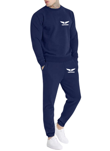 Conception personnalisée O cou survêtement hommes survêtement personnalisé OEM fabricant de haute qualité hommes en gros logo personnalisé survêtement - Product Image 2