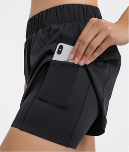 กางเกงขาสั้นออกกำลังกายผู้หญิง ผ้าฝ้าย 100% ยืดหยุ่นสูง ระบายอากาศ แห้งเร็ว เหมาะสำหรับออกกำลังกาย เล่นกีฬา ฟิตเนส รับสกรีนโลโก้ - Product Image 6