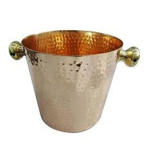 Concepteur de forme en cuivre vente en gros seau à vin coulé en métal refroidisseur de glace pince à champagne seau à vin - Product Image 3