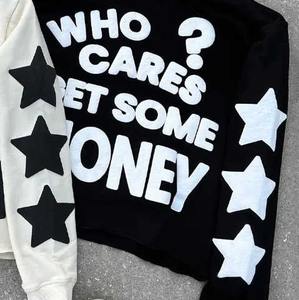 Sweat à capuche en coton imprimé bouffant de pull personnalisé de qualité supérieure pour hommes vêtements de rue pour l'hiver impression bouffée 3D pour hommes - Product Image 5