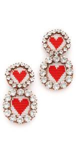 Handcrafted Christmas Drop <b>Earrings</b> Seed Bead Embroidery Festive Jewelry At <b>Cheap</b> Price - Product Image 2