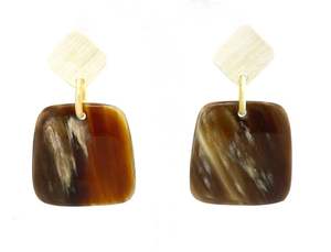 Pendiente de cuerno de búfalo antiguo de moda para mujer, joyería superventas, diseño moderno, pendiente de cuerno para mujer - Product Image 4